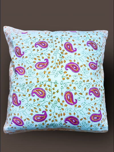 Golden hand Block Cushion cover with booti design